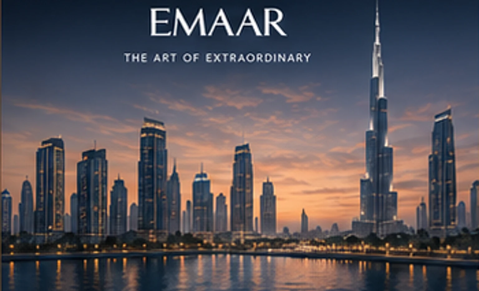 Sebastian Henry editorial artwork illustrating Emaar and the Dubai skyline